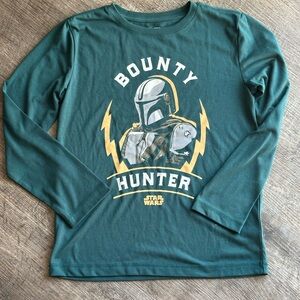 Star Wars Green Bounty Hunter Pajama Shirt